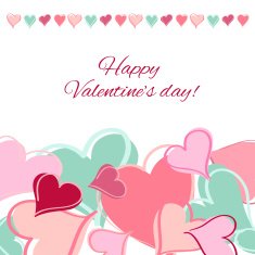 Happy Valentines Day card N136