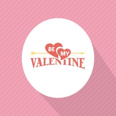 Valentine's Day vector poster N145