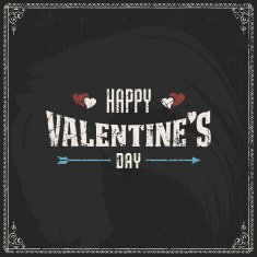 Valentine's Day vector poster N146