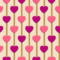 Seamless background Heart holiday of love N2