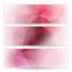 Abstract geometric trianglular banners set N3