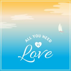 Valentine's Day vector poster N154