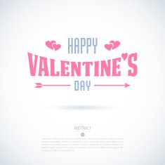 Valentine's Day vector poster N159