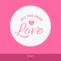 Valentine's Day vector poster N162