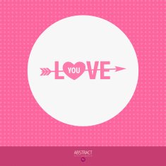 Valentine's Day vector poster N164