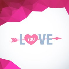 Valentine's Day vector poster N169