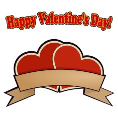 Two red hearts for Valentine's Day eps10