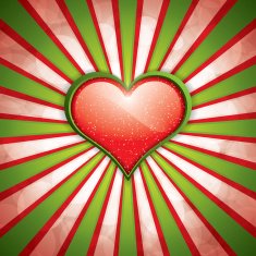 Valentine's Day background with heart frame