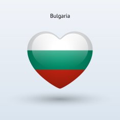 Love Bulgaria symbol Heart flag icon N2