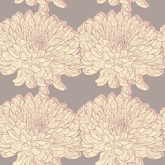 Seamless pattern with chrysanthemums N4