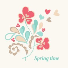 Greeting card with flowers N14