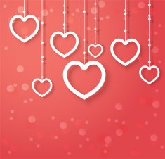 vector hearts abstract design for Valentines day N5