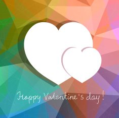 vector hearts abstract design for Valentines day N6