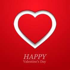 Valentines day card with heart N20
