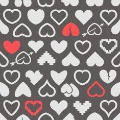 Different abstract heart icons N2