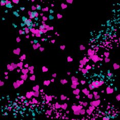 Valentines Day hearts abstract background