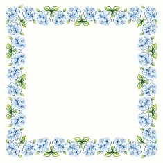 Decorative Frame With Roses