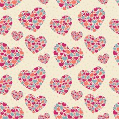 Valentine seamless pattern with hearts N10