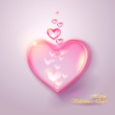 Valentine background with hearts N6