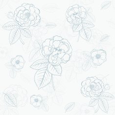 Seamless pattern of flowers N50