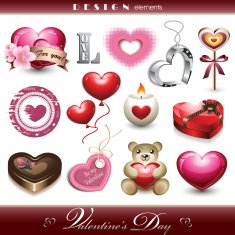 Design Elements for Valentine's Day