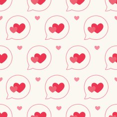 Seamless pattern with hearts N110