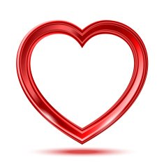 Abstract shiny heart's shape N4