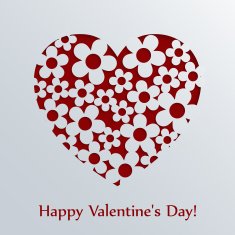 Valentines day card with heart N21