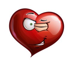 Heart Faces - Winking N2