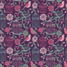 Birdcages seamless pattern N7