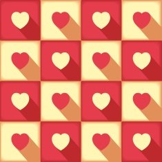 Sweet pop-art pattern for love