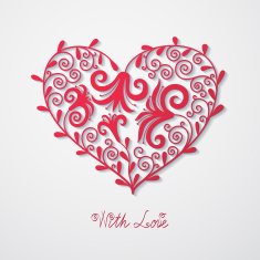Abstract background with heart N13
