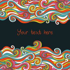 Abstract invitation card Template frame design N7