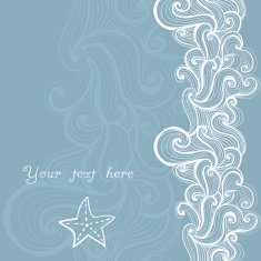 Abstract invitation card Template frame design N10