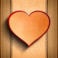 Valentine's Day background - Greeting card template N6