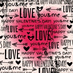 background with red valentine heart and wishes text N3