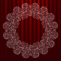 Banner with hearts and place for your text N4