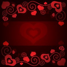 Valentine's day background with hearts N45