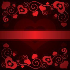 Valentine's day background with hearts N48