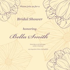 Wedding or invitation card abstract vector flower pattern background N51