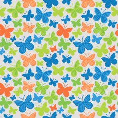 Butterfly seamless colored pattern