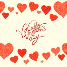red heart valentine's day background N6