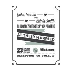 wedding invitation N161