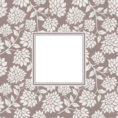Flower seamless with frame