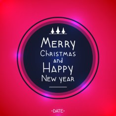 Christmas and New Year greeting card N8
