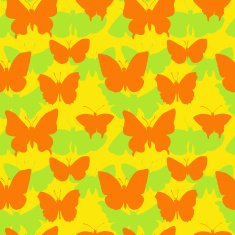vector seamless pattern of butterflies N6
