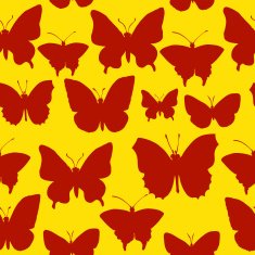 vector seamless pattern of butterflies N7