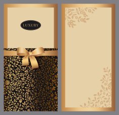 Set of vertical invitations N4