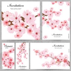 Set of floral cards for your design N13