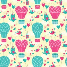 Romantic seamless pattern Valentine background N12
